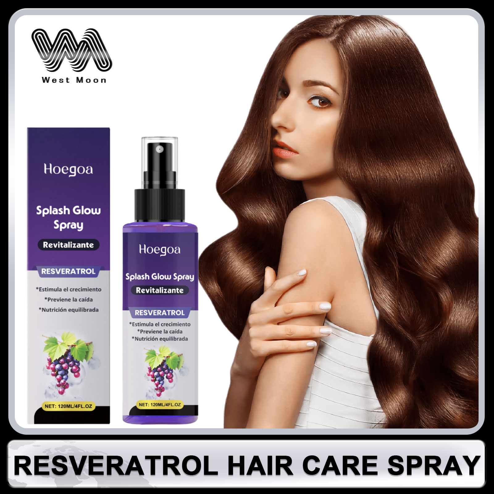 Hair Care Nature - Resveratrol Cura dei capelli Spray Anti