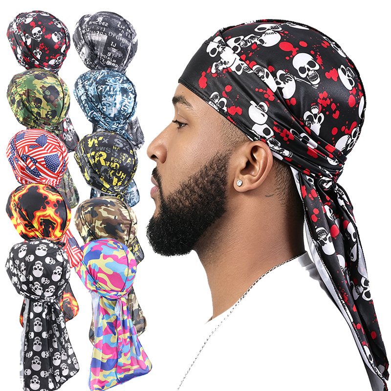 Satin Hair Bonnet - 3 Pezzi Cappello Durag alla Moda