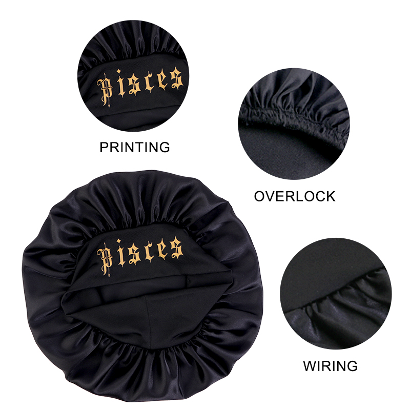 Nuovo 12 Zodiaco Tinta unita C - Satin Hair Bonnet recensione e prezzo