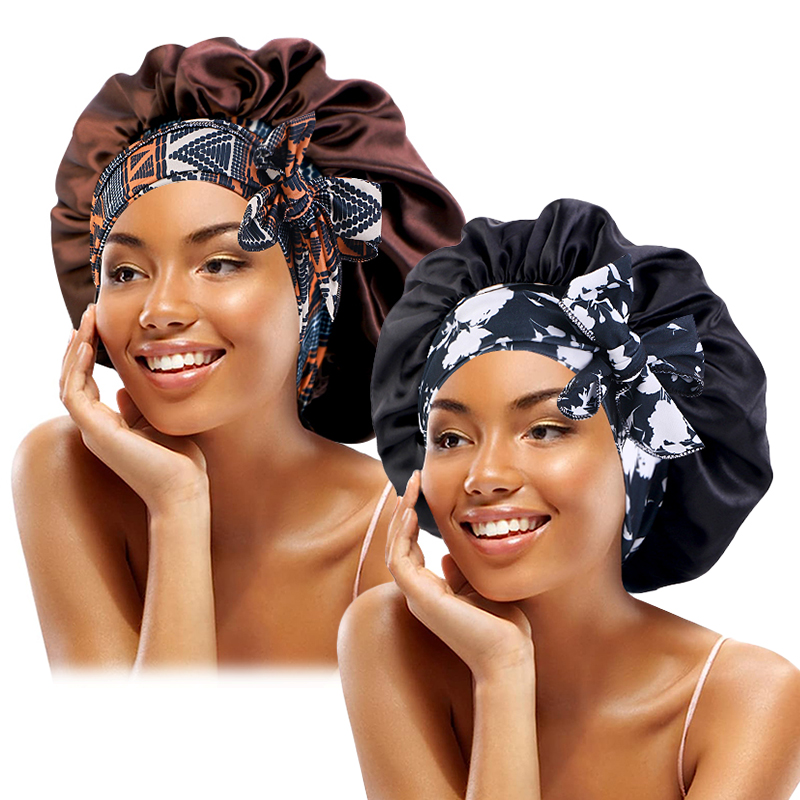 2 PZ/LOTTO Boho Stampato Fasci - Satin Hair Bonnet recensione e prezzo