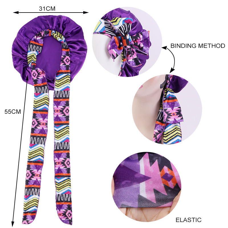 2 PZ/LOTTO Boho Stampato Fasci - Satin Hair Bonnet recensione e prezzo